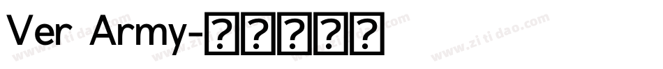 Ver Army字体转换